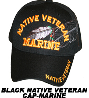 Native Veteran Black Marine Cap 2