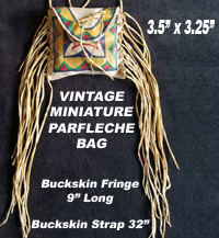 Vintage Native American Rawhide Parfleche Bag