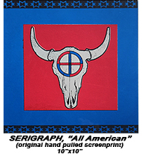 Serigraph All American, © Becky Olvera Schultz