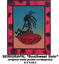Serigraph Southwest Solo, © Becky Olvera Schultz