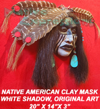 Native American Clay Mask, © Becky Olvera Schultz